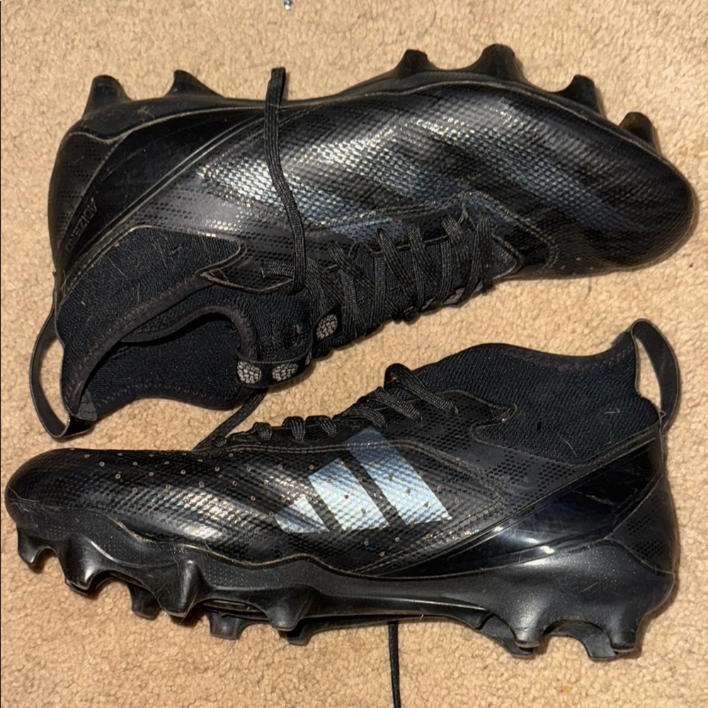 Adidas Black Athletic Football Cleats